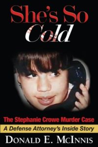 Cover of new book on the Stephanie Crowe murder case.