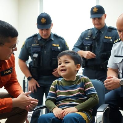 police-question a child